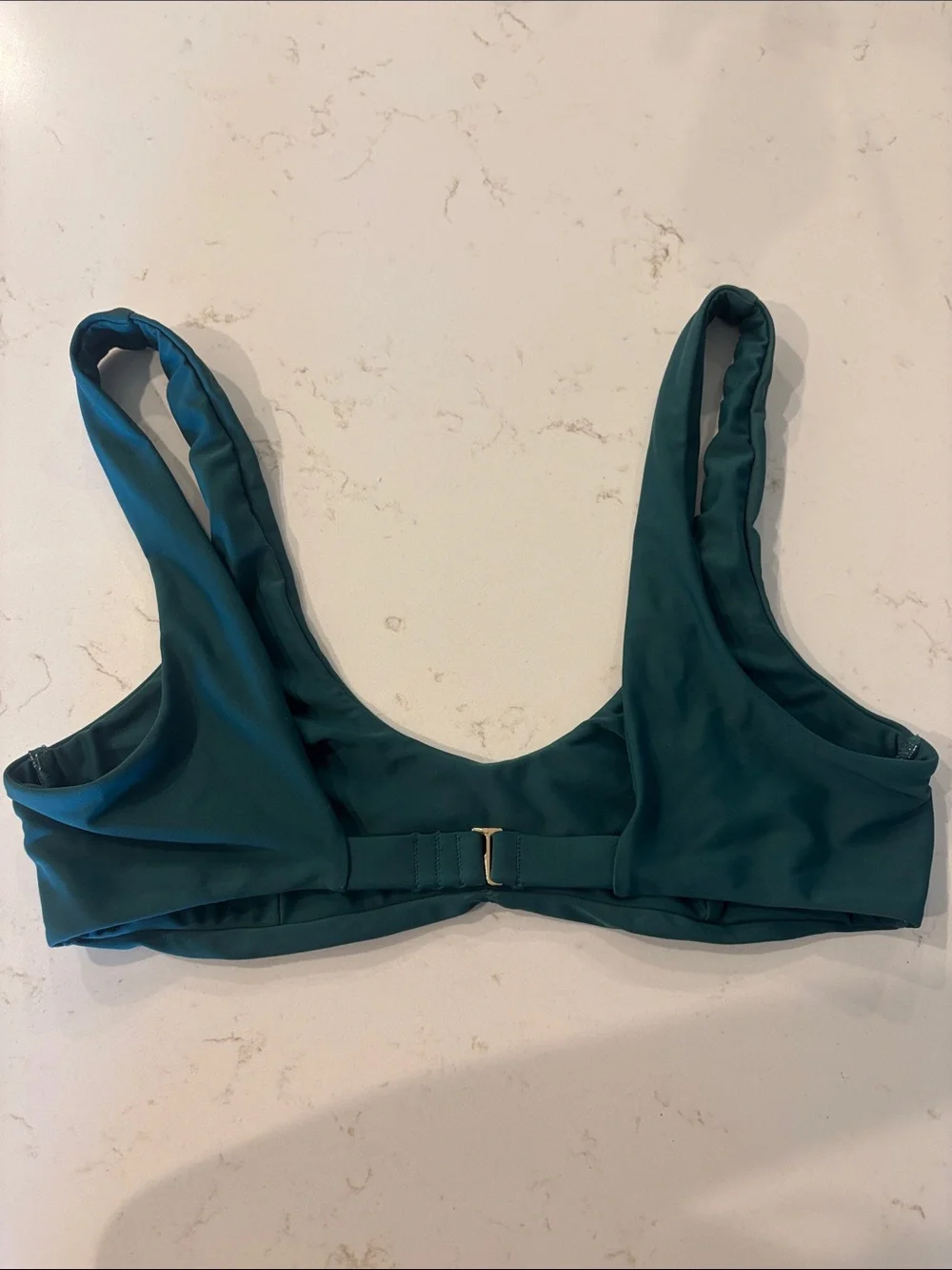 Tori Praver Swimwear Deep Teal Scoop Bralette